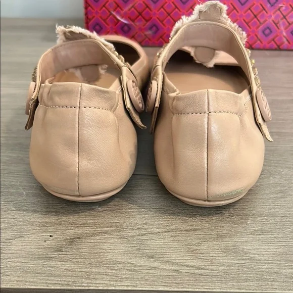 Tory Burch Tan Flats Elegant and Versatile - Picture 4 of 6